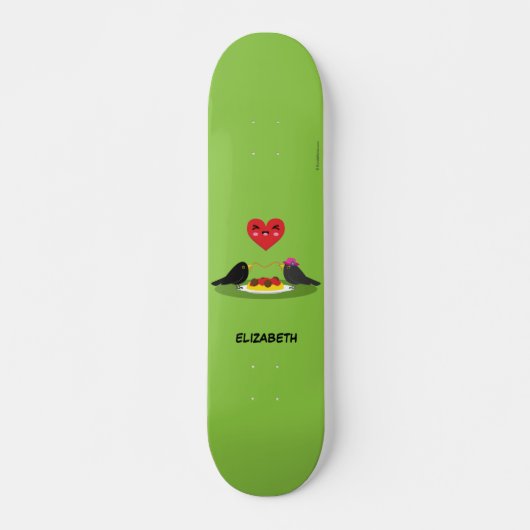 Skateboard Spaghetti Meatballs Date romantique | Ajouter Votr (Devant)