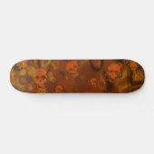 Skateboard Spectres crâniens Carton orange (Horz)