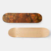 Skateboard Spectres crâniens Carton orange (Horz)