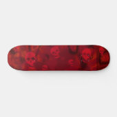 Skateboard Spectres crâniens Patinage rouge (Horz)