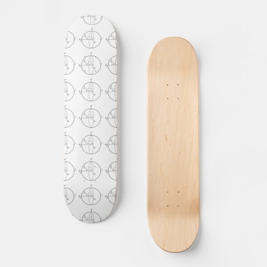 Skateboard Sphère Bloch | Physique / Maths Quantum Bit (Recto)