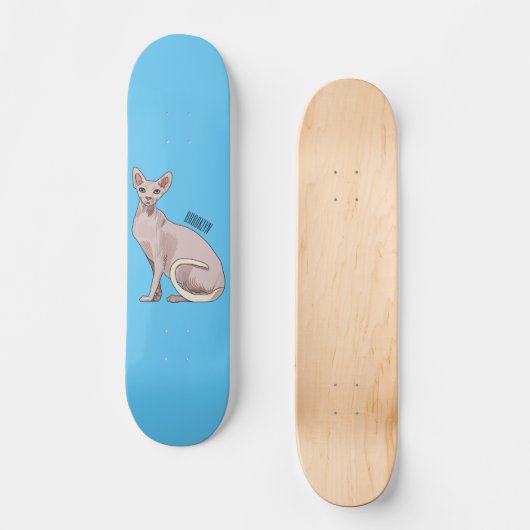 Skateboard Sphynx cat (Recto)
