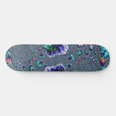 Skateboard Spirale Abstraite Fractale Colorée Trippy Groovy (Horz)
