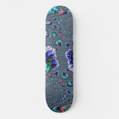 Skateboard Spirale Abstraite Fractale Colorée Trippy Groovy (Recto)
