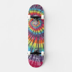 Skateboard Spirale de Tie Dye Swirl