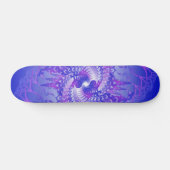 Skateboard Spirales violettes et bleues : Patinage (Horz)