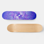 Skateboard Spirales violettes et bleues : Patinage (Horz)