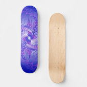 Skateboard Spirales violettes et bleues : Patinage (Recto)
