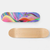 Skateboard Spirit of Summer Breeze Abstrait 3D Rainbowart (Horz)