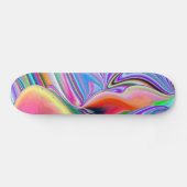 Skateboard Spirit of Summer Breeze Abstrait 3D Rainbowart (Horz)
