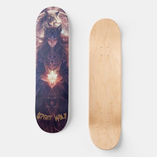 Skateboard Spirit Wolf (Recto)