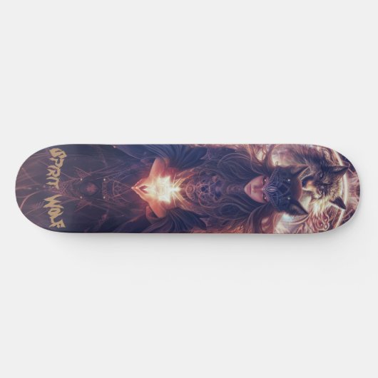 Skateboard Spirit Wolf (Horz)