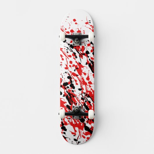 Skateboard Splash et Drip Abstraits (Recto)
