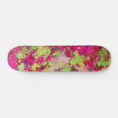 Skateboard Splash Grunge Rose Néon Vert (Horz)