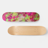 Skateboard Splash Grunge Rose Néon Vert (Horz)