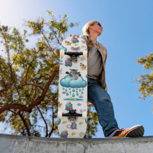 Skateboard Sports de planche à roulettes Filles Chat Chien So