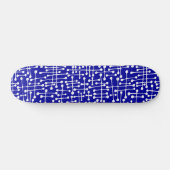 Skateboard Spots connectés - Blanc sur Dk Blue (Horz)