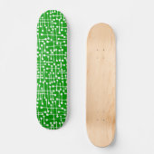 Skateboard Spots connectés - Blanc sur Dk Green (Recto)