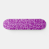 Skateboard Spots connectés - Blanc sur violet (Horz)