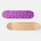 Skateboard Spots connectés - Blanc sur violet (Horz)