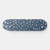 Skateboard Spots Dalmatiens Bleus Marine, Points Dalmatiens, (Horz)