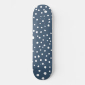 Skateboard Spots Dalmatiens Bleus Marine, Points Dalmatiens, (Recto)