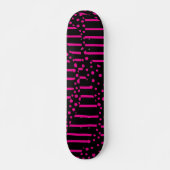 Skateboard Spots et bandes 2 - Magenta et noir (Devant)