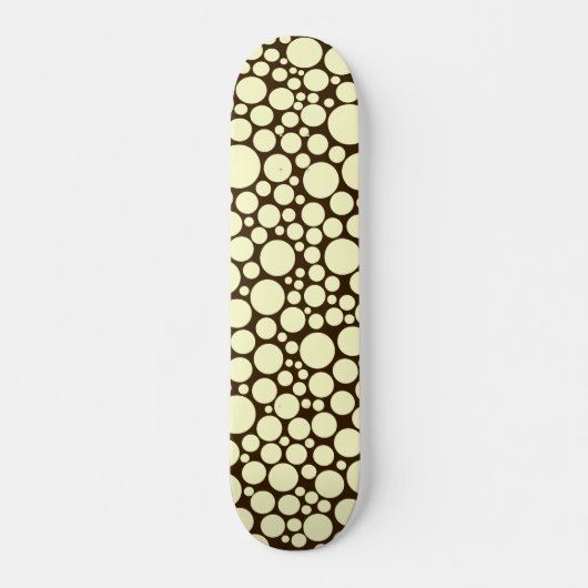 Skateboard Spotty - Crème sur Dark Brown (Devant)
