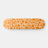 Skateboard Spotty - Orange sur blanc (Horz)