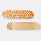 Skateboard Spotty - Orange sur blanc (Horz)