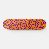 Skateboard Spotty - Orange sur Violet (Horz)