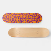 Skateboard Spotty - Orange sur Violet (Horz)