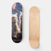 Skateboard Spring Sweet Cherry Blossoms Kittens (Recto)