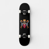 Skateboard Squelette Cowboy Gunslinger (Recto)