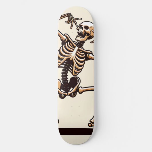 Skateboard Squelette de danse drôle (Recto)