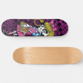 Skateboard Squelette d'écolière (Horz)