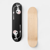 Skateboard squelette d'Halloween avec une épée (Recto)