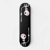 Skateboard squelette d'Halloween avec une épée (Recto)