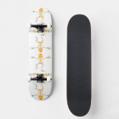 Skateboard Squelette humain heureux (Recto)