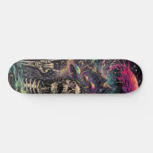 Skateboard Squelette psychédélique unisexe (Horz)