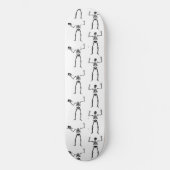 Skateboard Squelettes d'Halloween, des friandises ou un sort, (Recto)