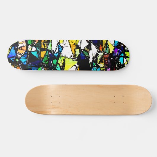 Skateboard Stained glass (Horz)