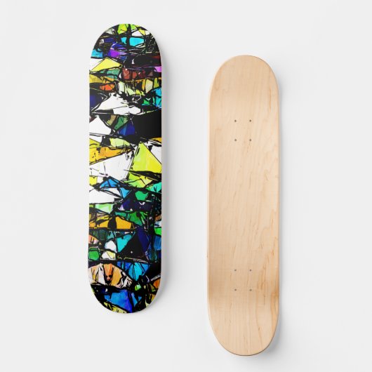 Skateboard Stained glass (Recto)