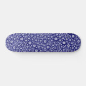 Skateboard Star Wheel Abstrait - Marine en blanc (Horz)