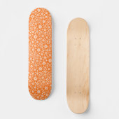 Skateboard Star Wheel Abstrait - Orange en blanc (Recto)