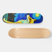 Skateboard Starry Night Fox (Horz)