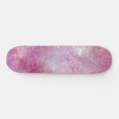 Skateboard Starry Space Light Rose Aquarelle Stars Galaxy (Horz)
