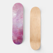Skateboard Starry Space Light Rose Aquarelle Stars Galaxy (Recto)