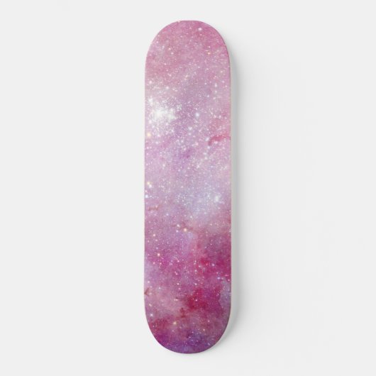 Skateboard Starry Space Light Rose Aquarelle Stars Galaxy (Recto)