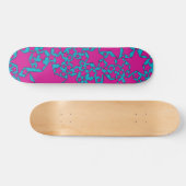 Skateboard Stars, Stars, Stars in Turquoise and Hot Pink (Horz)